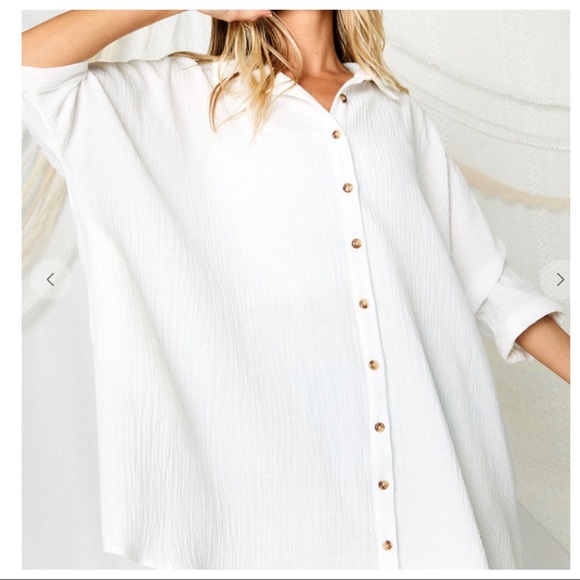 ✨LAST ONE✨Absolutely fabulous Overfit shirt tunic - Picture 4 of 6